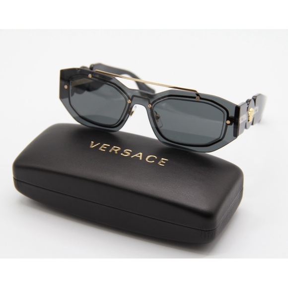 NEW VERSACE MEDUSA VE2235 1002/87 SUNGLASSES VERSACE VE 2235 DARK GREY - Picture 6 of 11